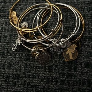 Alex and Ani Gold and Silver Charm Bracelets
